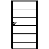 STOLBUD Włoszczowa - Drzwi wewnętrzne A.5.A 1100x2067 - widok z przodu dwg