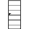 STOLBUD Włoszczowa - Drzwi wewnętrzne A.5.A 900x2067 - widok z przodu dwg