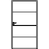 STOLBUD Włoszczowa - Drzwi wewnętrzne A.3.A 1100x2067 - widok z przodu dwg