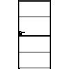 STOLBUD Włoszczowa - Drzwi wewnętrzne A.3.A 1000x2067 - widok z przodu dwg