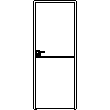 STOLBUD Włoszczowa - Drzwi wewnętrzne A.1.A 800x2067 - widok z przodu dwg