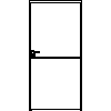 STOLBUD Włoszczowa - Interior doors A.1.A 1000x2067 - Front view dwg