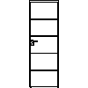 STOLBUD Włoszczowa - Interior doors A.4.A 700x2067 - Front view dwg