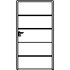 STOLBUD Włoszczowa - Interior doors A.4.A 1100x2067 - Front view dwg