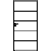 STOLBUD Włoszczowa - Interior doors A.4.A 1000x2067 - Front view dwg