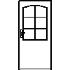 STOLBUD Włoszczowa - Interior doors DLK 990x2062 - Front view dwg