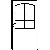 STOLBUD Włoszczowa - Interior doors DLK 1090x2062 - Front view dwg