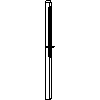 STOLBUD Włoszczowa - Interior doors DLK 1190x2062 - Side view dwg