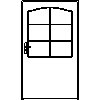 STOLBUD Włoszczowa - Interior doors DLK 1190x2062 - Front view dwg