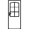 STOLBUD Włoszczowa - Interior doors DLK 890x2062 - Front view dwg