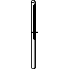 STOLBUD Włoszczowa - Drzwi wewnętrzne DLK 700x2067 - widok z boku dwg