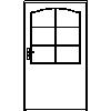 STOLBUD Włoszczowa - Interior doors DLK 1200x2067 - Front view dwg