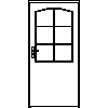 STOLBUD Włoszczowa - Interior doors DLK 1000x2067 - Front view dwg