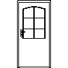 STOLBUD Włoszczowa - Interior doors DLK 944x2040 - Front view dwg