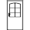 STOLBUD Włoszczowa - Interior doors DLK 1044x2040 - Front view dwg