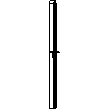 STOLBUD Włoszczowa - Drzwi wewnętrzne A.A 1100x2067 - widok z boku dwg