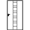 STOLBUD Włoszczowa - Interior doors A.a 1100x2067 - Front view dwg