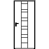 STOLBUD Włoszczowa - Drzwi wewnętrzne A.A 900x2067 - widok z przodu dwg