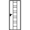 STOLBUD Włoszczowa - Interior doors A.a 800x2067 - Front view dwg