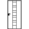 STOLBUD Włoszczowa - Interior doors A.a 1000x2067 - Front view dwg