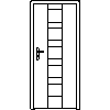 STOLBUD Włoszczowa - Interior doors A.a 844x2040 - Front view dwg