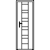 STOLBUD Włoszczowa - Interior doors A.a 644x2040 - Front view dwg