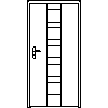 STOLBUD Włoszczowa - Interior doors A.a 944x2040 - Front view dwg