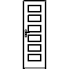 STOLBUD Włoszczowa - Interior doors C.6.0 690x2062 - Front view dwg