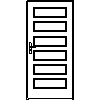 STOLBUD Włoszczowa - Interior doors C.6.0 990x2062 - Front view dwg