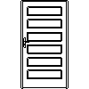 STOLBUD Włoszczowa - Interior doors C.6.0 1090x2062 - Front view dwg