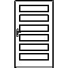 STOLBUD Włoszczowa - Interior doors C.6.0 1190x2062 - Front view dwg