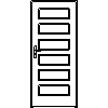 STOLBUD Włoszczowa - Interior doors C.6.0 890x2062 - Front view dwg