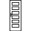 STOLBUD Włoszczowa - Interior doors C.6.0 790x2062 - Front view dwg