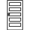 STOLBUD Włoszczowa - Interior doors B.5.0 1090x2062 - Front view dwg