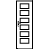 STOLBUD Włoszczowa - Interior doors C.6.0 700x2067 - Front view dwg