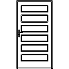 STOLBUD Włoszczowa - Interior doors C.6.0 1100x2067 - Front view dwg