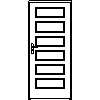 STOLBUD Włoszczowa - Interior doors C.6.0 900x2067 - Front view dwg