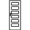 STOLBUD Włoszczowa - Interior doors C.6.0 800x2067 - Front view dwg