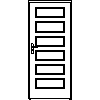 STOLBUD Włoszczowa - Interior doors C.6.6 900x2067 - Front view dwg