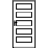 STOLBUD Włoszczowa - Interior doors B.5.0 1000x2067 - Front view dwg