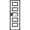 STOLBUD Włoszczowa - Interior doors B.5.4 700x2067 - Front view dwg