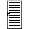 STOLBUD Włoszczowa - Interior doors B.5.4 1100x2067 - Front view dwg