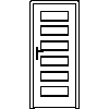 STOLBUD Włoszczowa - Interior doors C.6.0 844x2040 - Front view dwg