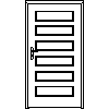 STOLBUD Włoszczowa - Interior doors C.6.0 1044x2040 - Front view dwg