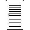 STOLBUD Włoszczowa - Interior doors C.6.0 1144x2040 - Front view dwg