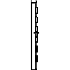 STOLBUD Włoszczowa - Drzwi wewnętrzne 844x2040 - widok z boku dwg