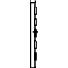 STOLBUD Włoszczowa - Drzwi wewnętrzne B.5.4 844x2040 - widok z boku dwg