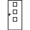 STOLBUD Włoszczowa - Interior doors A.3.2 990x2062 - Front view dwg