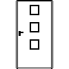 STOLBUD Włoszczowa - Interior doors A.3.2 1090x2062 - Front view dwg