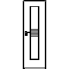 STOLBUD Włoszczowa - Interior doors D.1.A 690x2062 - Front view dwg